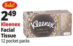 Ocean State Job Lot Kleenex Ultra Soft Pocket Pack Face Tissues 12 Count offer
