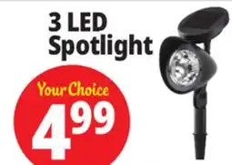 Ocean State Job Lot Outdoor Living Accents Solar LED Spotlight 12.5 offer