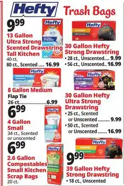 Ocean State Job Lot Hefty Trash Bags offer