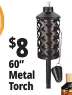Ocean State Job Lot 60 Metal Garden Torch Basket Weave offer