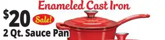 Ocean State Job Lot KLOK Enameled Cast Iron Sauce Pan with Lid 2 Qt offer