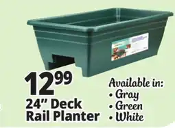Ocean State Job Lot Green Deck Rail Planter 24 offer