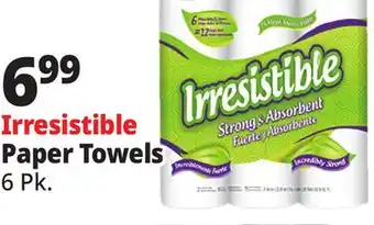 Ocean State Job Lot Irresistible Paper Towels 6 Count offer