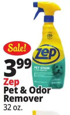 Ocean State Job Lot ZEP Pet Stain and Odor Remover 32 oz offer