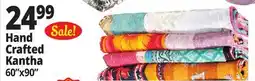 Ocean State Job Lot Handmade Kantha Quilt 60 x 90 offer