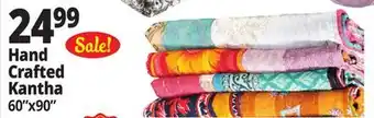 Ocean State Job Lot Handmade Kantha Quilt 60 x 90 offer