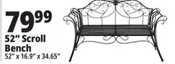 Ocean State Job Lot Outdoor Living Furnishings Metal Garden Bench offer