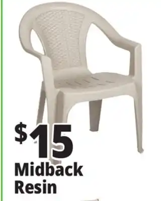 Ocean State Job Lot Midback Resin Chair offer