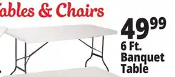 Ocean State Job Lot Enduro 6' Folding Banquet Table offer