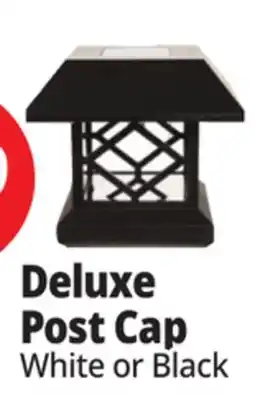 Ocean State Job Lot Deluxe Solar Post Cap Light White Finish offer