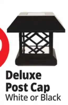 Ocean State Job Lot Deluxe Solar Post Cap Light White Finish offer