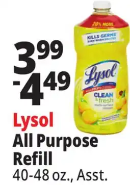 Ocean State Job Lot Lysol Clean & Fresh Multi-Surface Cleaner Sparkling Lemon & Sunflower Essence Scent 48 oz offer