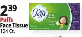 Ocean State Job Lot PUFFS Plus Lotion Face Tissues 124 Count offer