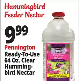 Ocean State Job Lot Pennington Ultra Electro-Nectar Hummingbird Food 64 oz offer