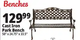 Ocean State Job Lot 50 Cast Iron Bench offer