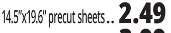 Ocean State Job Lot Baker's Choice Pre-Cut Parchment Paper 16 Sheets offer