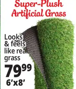 Ocean State Job Lot Super Plush Green Artificial Grass Rug 6' x 8' offer