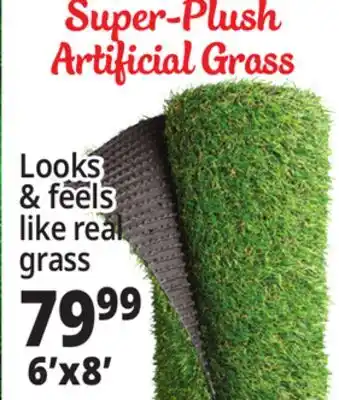 Ocean State Job Lot Super Plush Green Artificial Grass Rug 6' x 8' offer