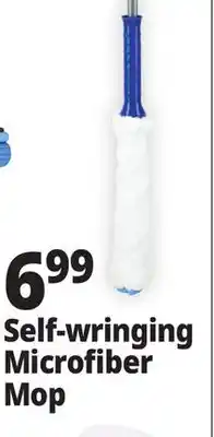 Ocean State Job Lot Gleam Self-Wringing Microfiber Mop offer