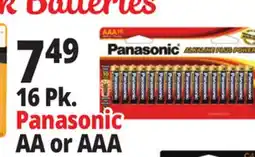Ocean State Job Lot Panasonic AA Alkaline Plus Batteries 16-Count offer