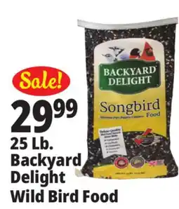 Ocean State Job Lot Backyard Delight Songbird Food 25 lbs offer