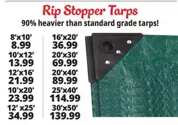 Ocean State Job Lot Rip Stopper Tarps offer