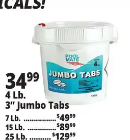 Ocean State Job Lot Pool Mate 3 Jumbo Chlorine Tabs 4 lbs offer