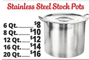 Ocean State Job Lot Stainless Steel Stock Pots offer