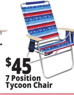 Ocean State Job Lot 7-Position Copa Hi-Back Big Tycoon Beach Chair offer