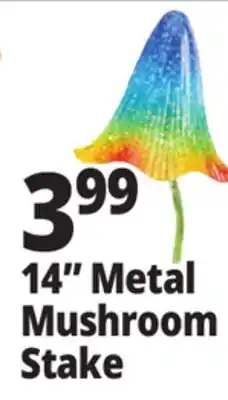Ocean State Job Lot Outdoor Living Accents Metal Mushroom Stake 14 offer