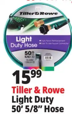 Ocean State Job Lot Tiller & Rowe 5/8 Light-Duty Hose 50' offer