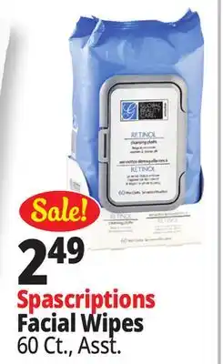 Ocean State Job Lot SpaScriptions Cucumber Extract Makeup Cleansing Wipes 60 Count offer