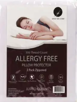 Ocean State Job Lot Cotton Allergen Barrier Queen Pillow Protectors 2-pack offer