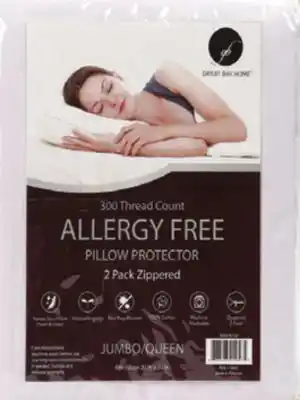 Ocean State Job Lot Cotton Allergen Barrier Queen Pillow Protectors 2-pack offer