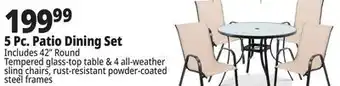 Ocean State Job Lot 5 Pc. Patio Dining Set offer