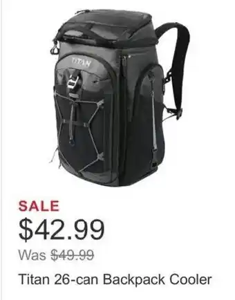 Costco Titan 26-can Backpack Cooler offer