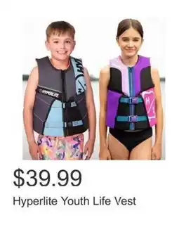 Costco Hyperlite Youth Life Vest offer
