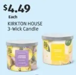 Aldi KIRKTON HOUSE 3-Wick Candle offer