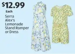 Aldi Serra Alex's Lemonade Stand Romper or Dress offer