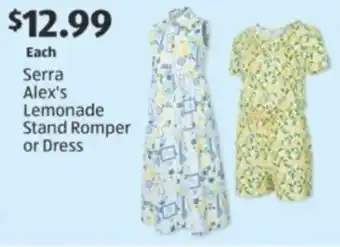 Aldi Serra Alex's Lemonade Stand Romper or Dress offer