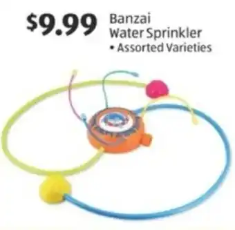 Aldi Banzai Water Sprinkler offer