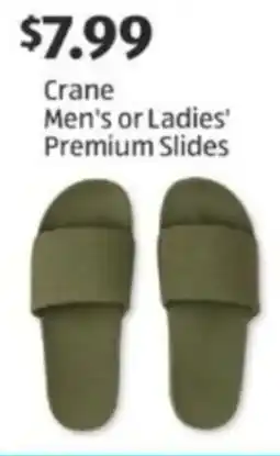 Aldi Crane Men's or Ladies' Premium Slides offer