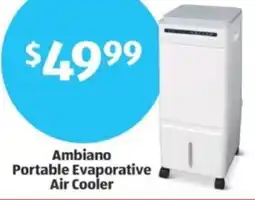 Aldi Ambiano Portable Evaporative Air Cooler offer