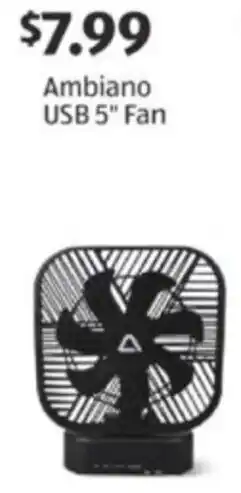 Aldi Ambiano USB Fan offer
