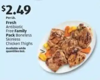 Aldi Fresh Antibiotic Free Family Pack Boneless Skinless offer