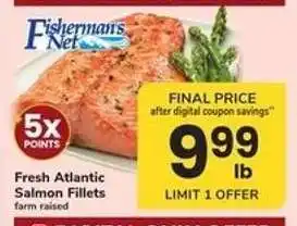 Safeway Fisherman's Net Fresh Atlantic Salmon Fillets offer