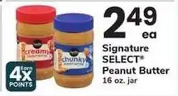 Safeway Signature Select Peanut Butter offer