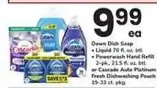 Safeway Dawn Dish Soap or Cascade Auto Platinum offer