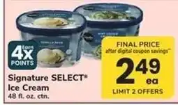 Safeway Signature Select Ice Cream offer