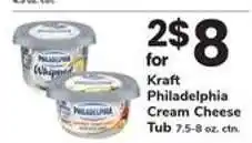Safeway Kraft Philadelphia Cream Cheese Tub offer